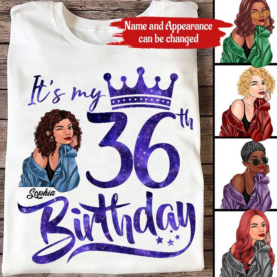 36th Birthday Shirts, Custom Birthday Shirts, Turning 36 Shirt, Gifts For Women Turning 36, 36 And Fabulous Shirt, 1987 Shirt, 36th Birthday Shirts For Her