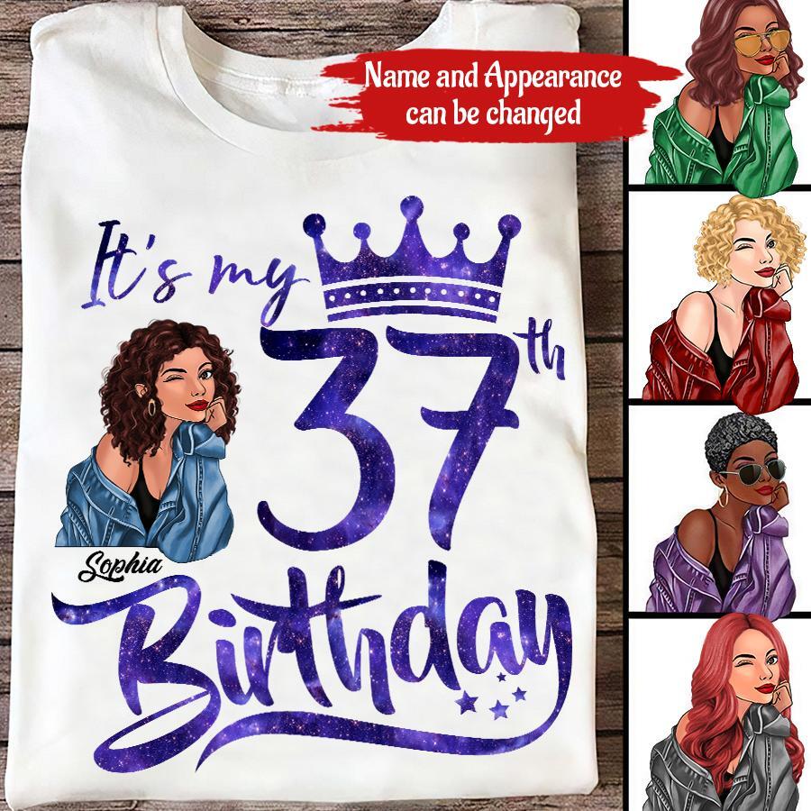 37th Birthday Shirts, Custom Birthday Shirts, Turning 37 Shirt, Gifts For Women Turning 37, 37 And Fabulous Shirt, 1986 Shirt, 37th Birthday Shirts For Her