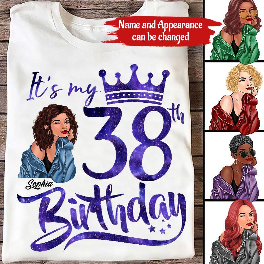 38th Birthday Shirts, Custom Birthday Shirts, Turning 38 Shirt, Gifts For Women Turning 38, 38 And Fabulous Shirt, 1985 Shirt, 38th Birthday Shirts For Her