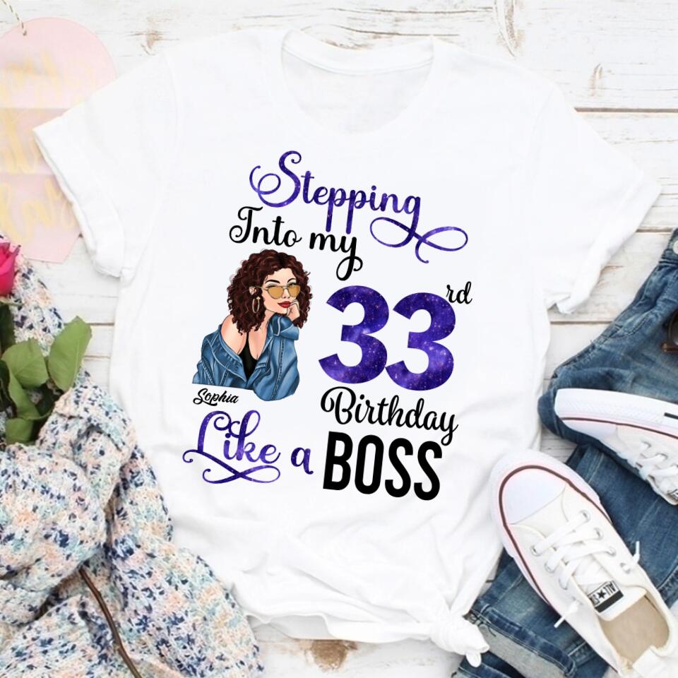 33rd Birthday Shirts, Custom Birthday Shirts, Turning 33 Shirt, Gifts For Women Turning 33, 33 And Fabulous Shirt, 1990 Shirt, 33rd Birthday Shirts For Her