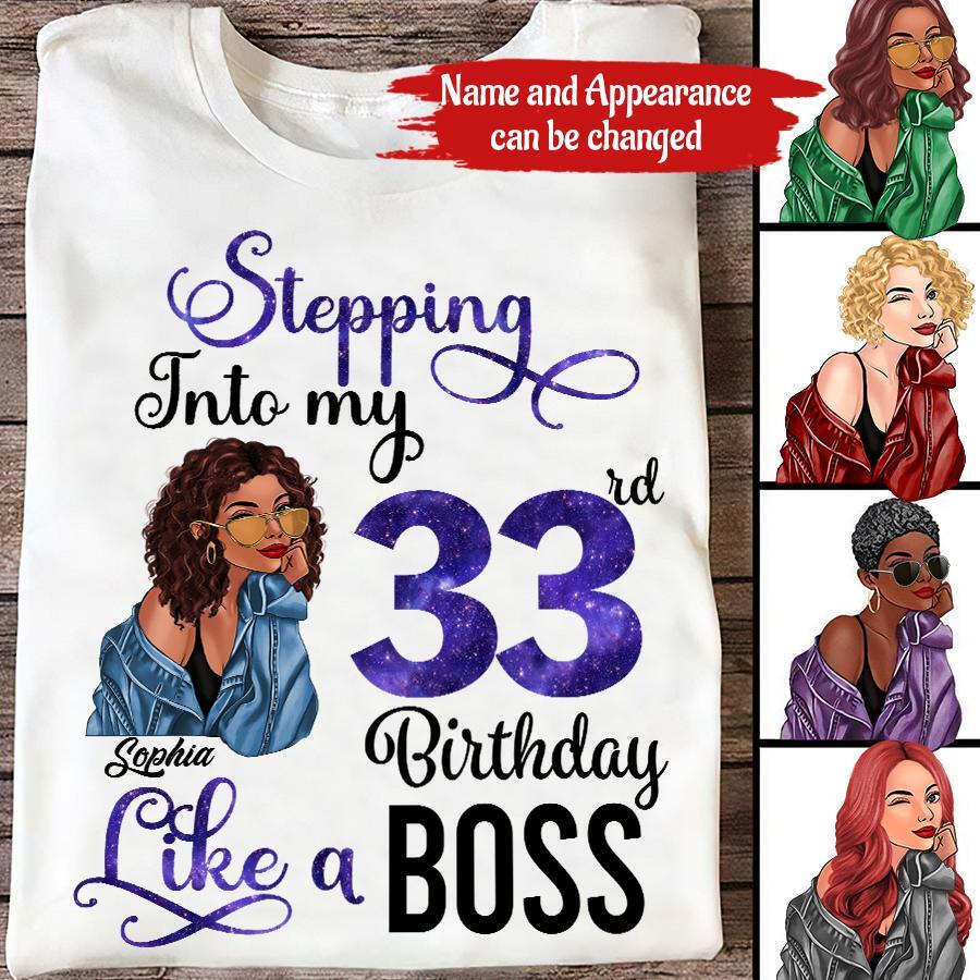 33rd Birthday Shirts, Custom Birthday Shirts, Turning 33 Shirt, Gifts For Women Turning 33, 33 And Fabulous Shirt, 1990 Shirt, 33rd Birthday Shirts For Her