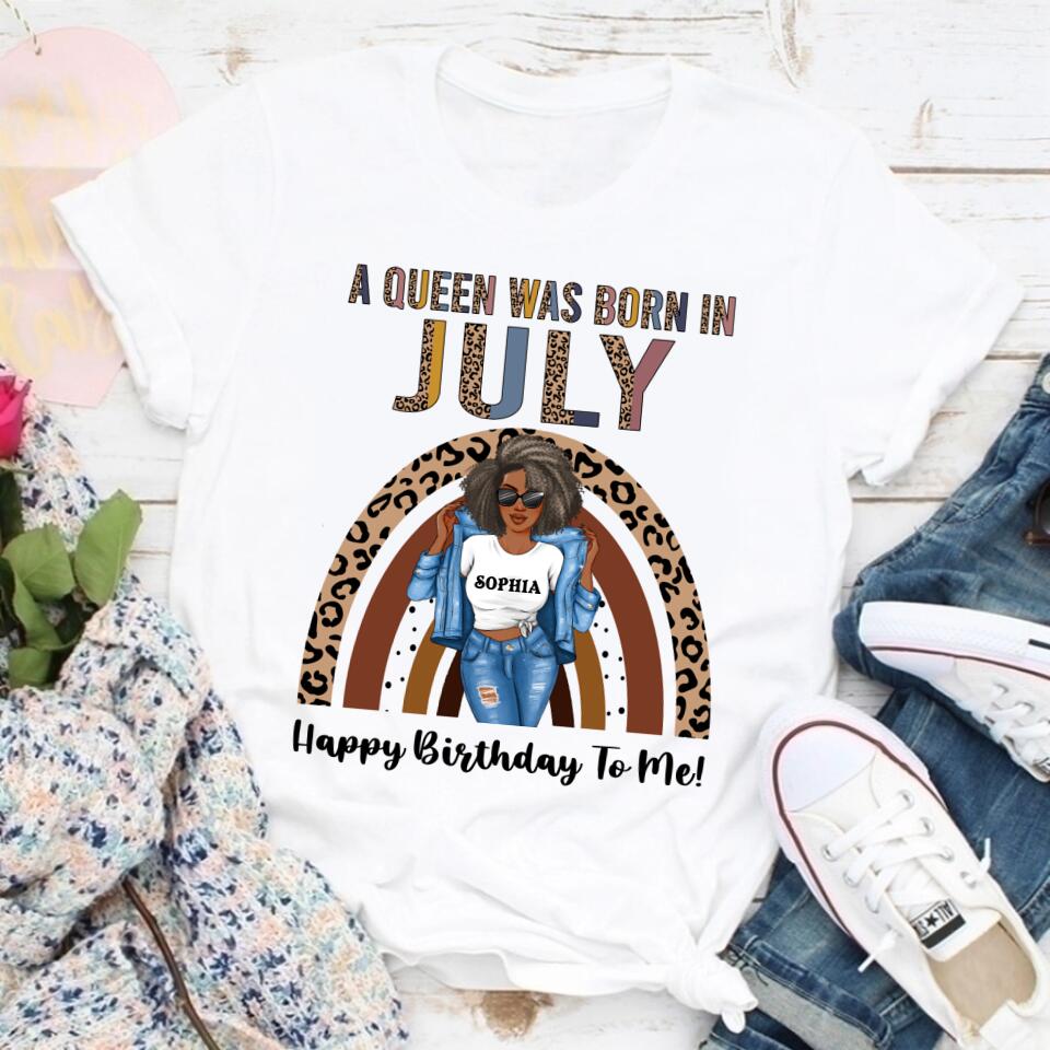July Birthday Shirt, Custom Birthday Shirt, Queens Born In July, July Birthday Gifts, July Shirts For Woman