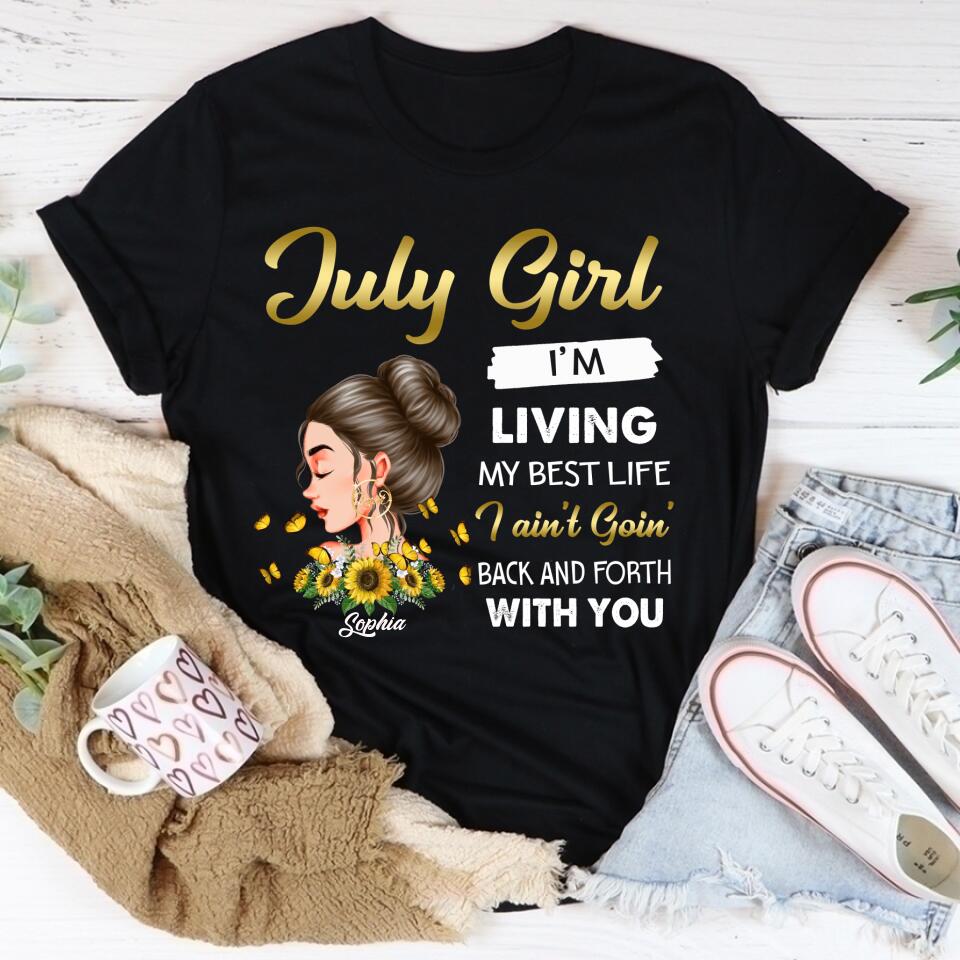 July Birthday Shirt, July Queen Custom Birthday Shirt, Queens Born In July, July Birthday Shirts For Woman, July Birthday Gifts