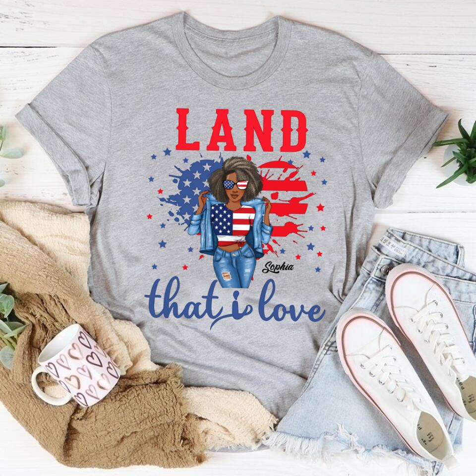 Land That I Love Shirt, 4th of July Shirt, Independence Day Gift Shirt, Patriotic Shirt, 4th of July Gift Tee, Patriotic Family Shirts
