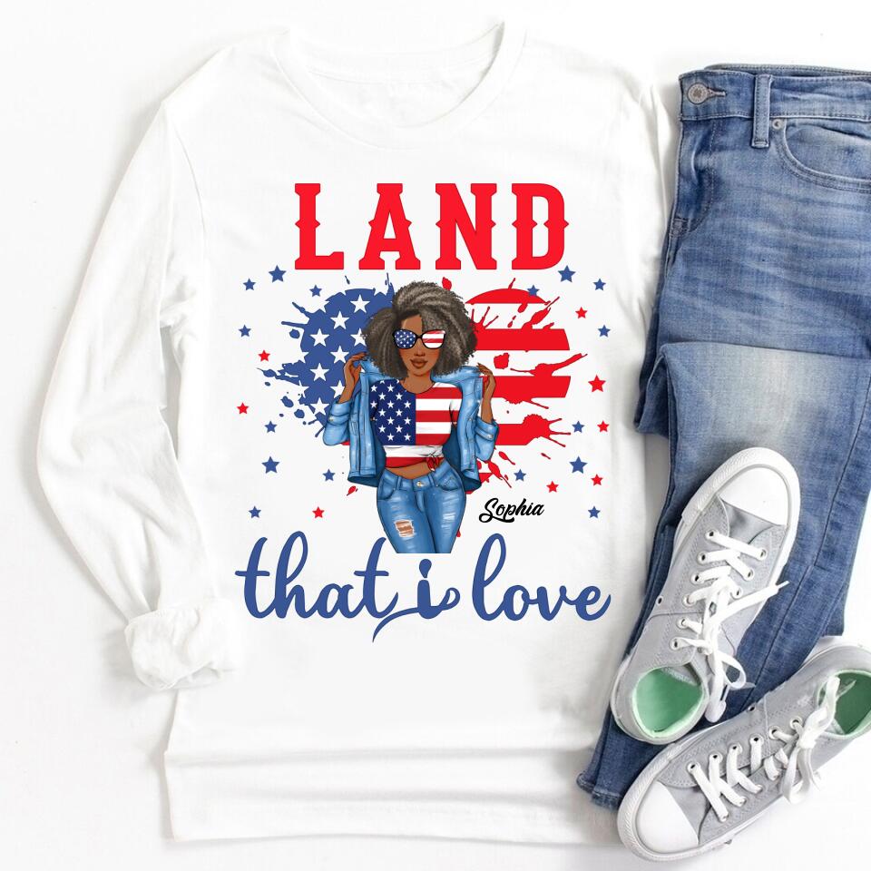 Land That I Love Shirt, 4th of July Shirt, Independence Day Gift Shirt, Patriotic Shirt, 4th of July Gift Tee, Patriotic Family Shirts