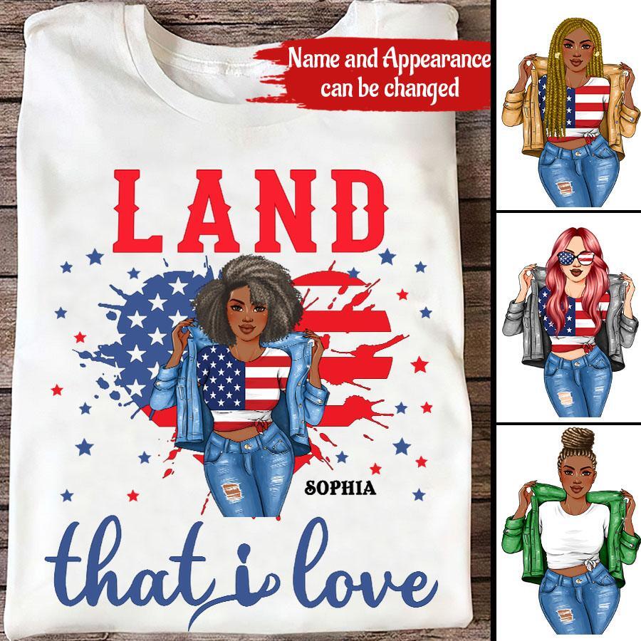 Land That I Love Shirt, 4th of July Shirt, Independence Day Gift Shirt, Patriotic Shirt, 4th of July Gift Tee, Patriotic Family Shirts
