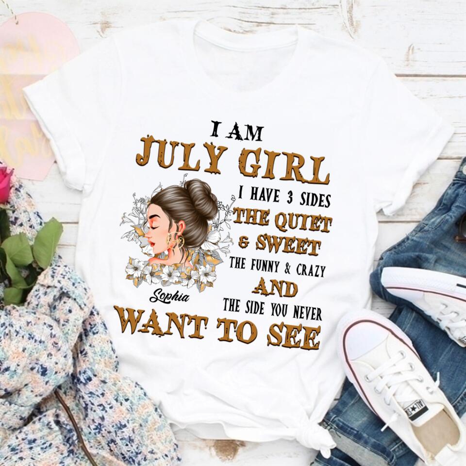 July Birthday Shirt, July Queen Custom Birthday Shirt, I&#39;m Not Old I&#39;m Classic Queens Born In July, July Birthday Shirts For Woman, July Birthday Gifts