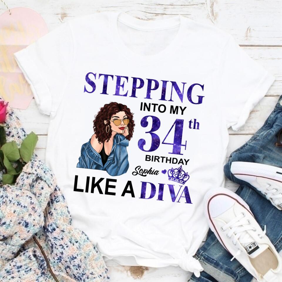 34th Birthday Shirts, Custom Birthday Shirts, Turning 34 Shirt, Gifts For Women Turning 34, 34 And Fabulous Shirt, 1989 Shirt, 34th Birthday Shirts For Her