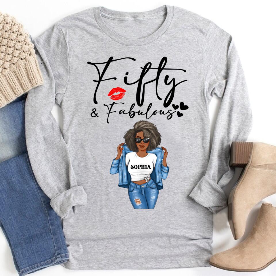 50th Birthday Shirts, Custom Birthday Shirts, Turning 50 Shirt, Gifts For Women Turning 50, 50 And Fabulous Shirt, 1972 Shirt, 50th Birthday Shirts For Her