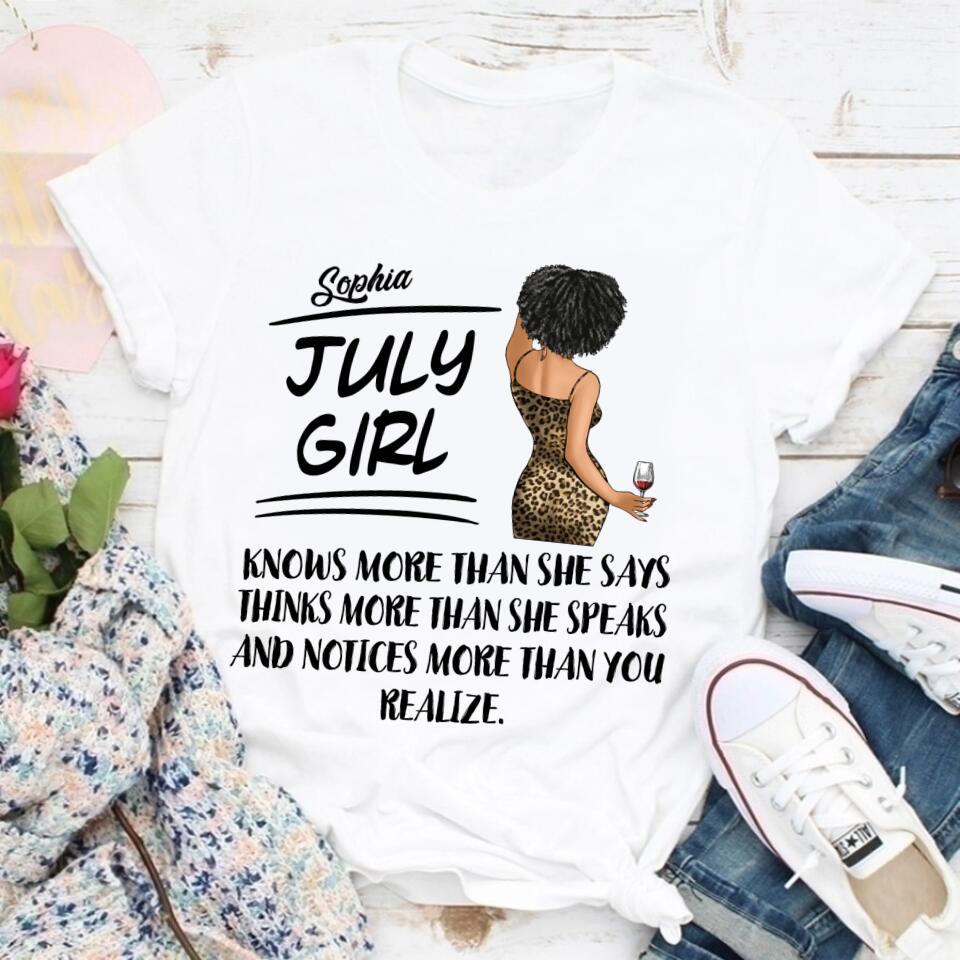July Birthday Shirt, July Queen Custom Birthday Shirt, Queens Born In July, July Birthday Shirts For Woman, July Birthday Gifts