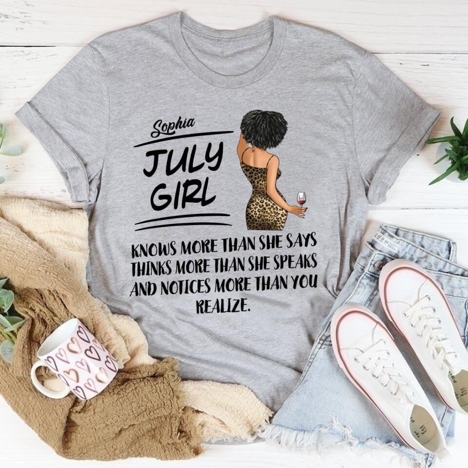 July Birthday Shirt, July Queen Custom Birthday Shirt, Queens Born In July, July Birthday Shirts For Woman, July Birthday Gifts