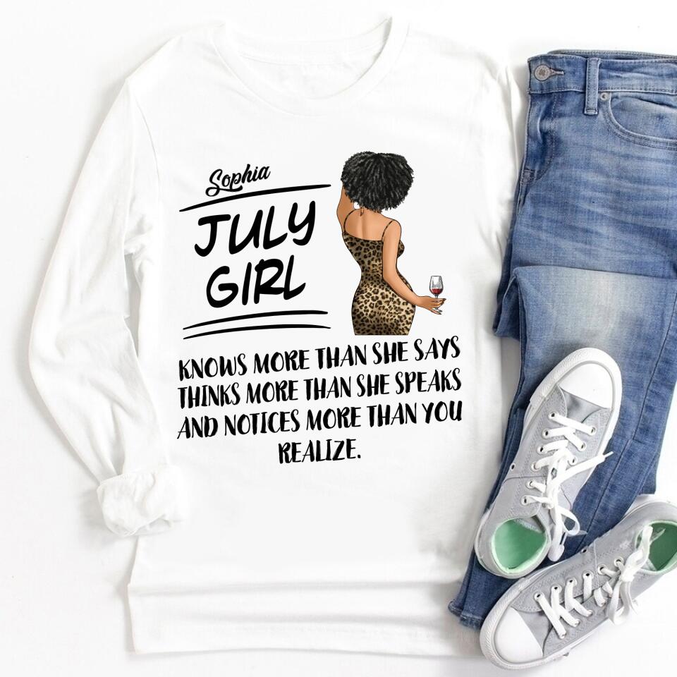 July Birthday Shirt, July Queen Custom Birthday Shirt, Queens Born In July, July Birthday Shirts For Woman, July Birthday Gifts
