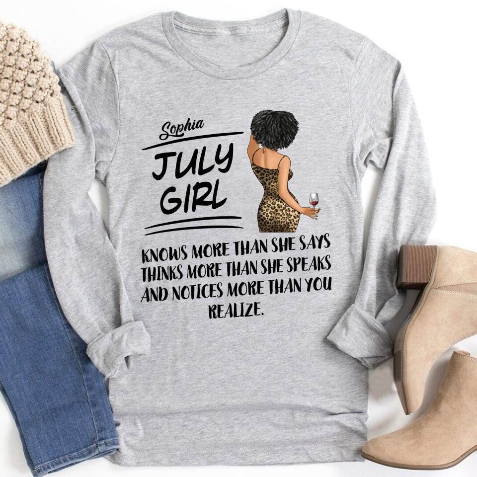 July Birthday Shirt, July Queen Custom Birthday Shirt, Queens Born In July, July Birthday Shirts For Woman, July Birthday Gifts