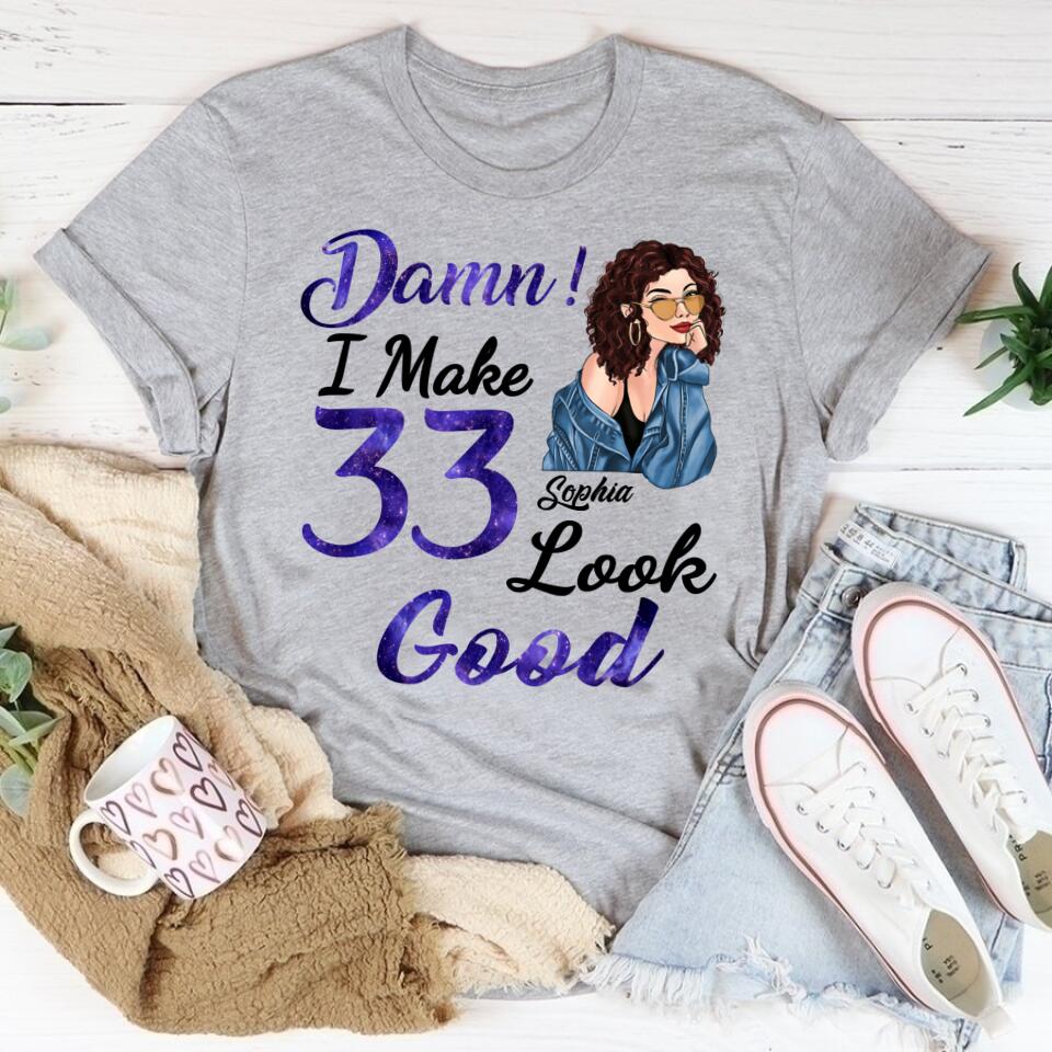 33rd Birthday Shirts, Custom Birthday Shirts, Turning 33 Shirt, Gifts For Women Turning 33, 33 And Fabulous Shirt, 1990 Shirt, 33rd Birthday Shirts For Her