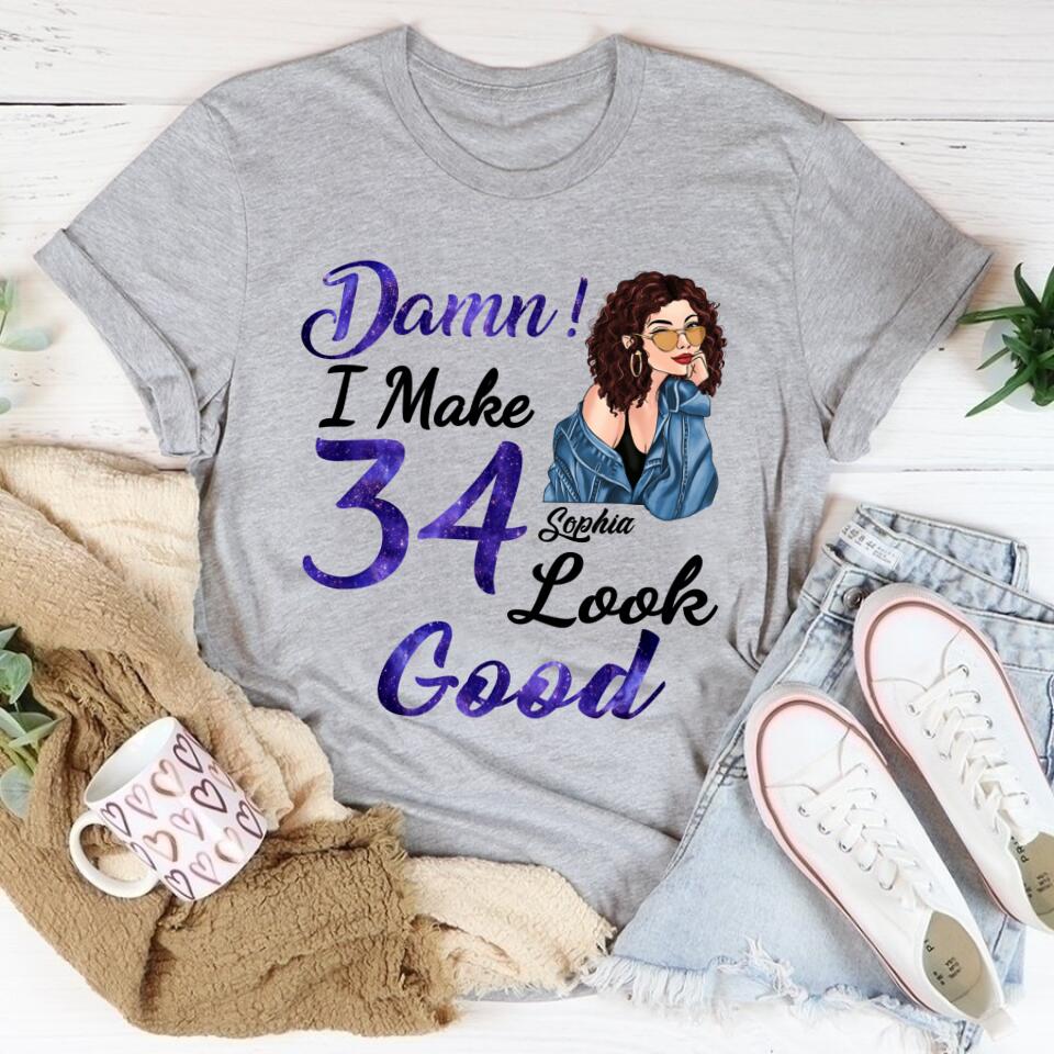 34th Birthday Shirts, Custom Birthday Shirts, Turning 34 Shirt, Gifts For Women Turning 34, 34 And Fabulous Shirt, 1989 Shirt, 34th Birthday Shirts For Her