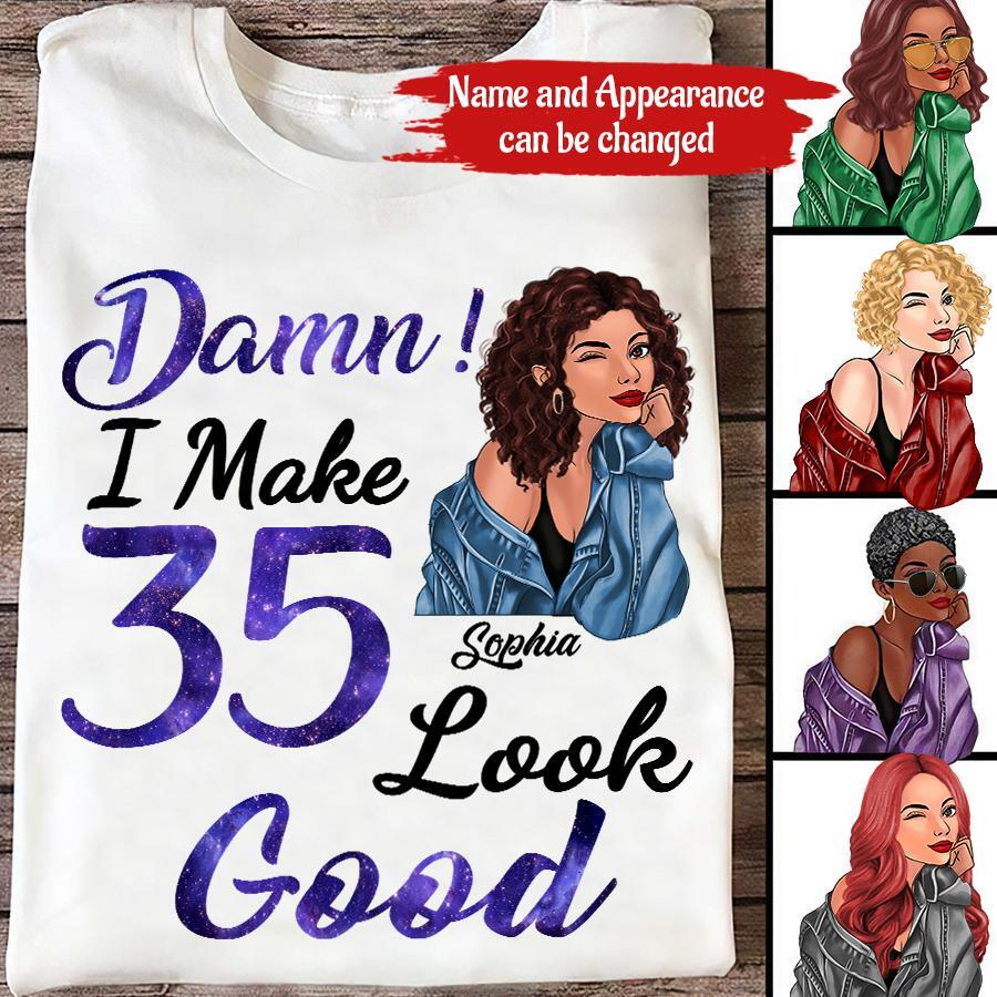 35th Birthday Shirts, Custom Birthday Shirts, Turning 35 Shirt, Gifts For Women Turning 35, 35 And Fabulous Shirt, 1988 Shirt, 35th Birthday Shirts For Her