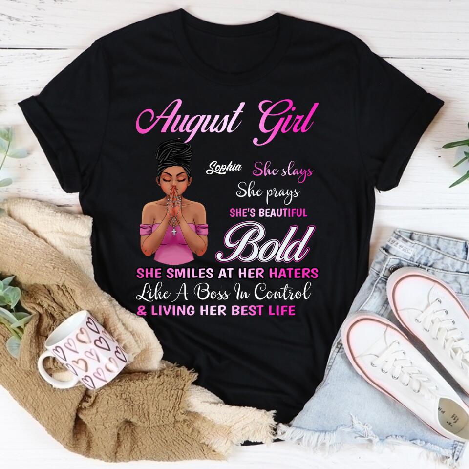 August Birthday Shirt, Custom Birthday Shirt, Queens Born In August, August Birthday Shirts For Woman, August Birthday Gifts