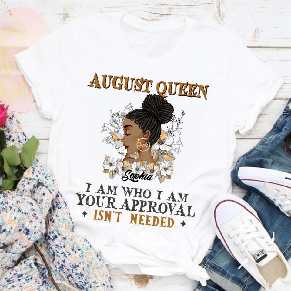 August Birthday Shirt, Custom Birthday Shirt, Queens Born In August, August Birthday Shirts For Woman, August Birthday Gifts
