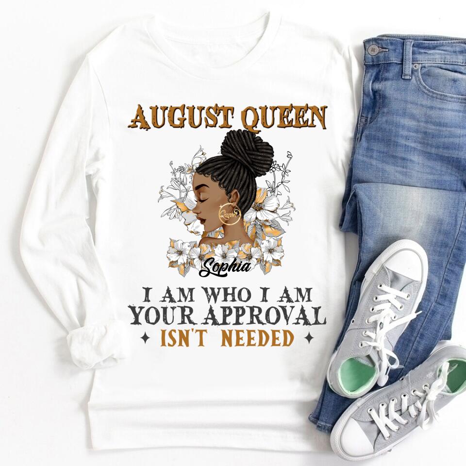 August Birthday Shirt, Custom Birthday Shirt, Queens Born In August, August Birthday Shirts For Woman, August Birthday Gifts