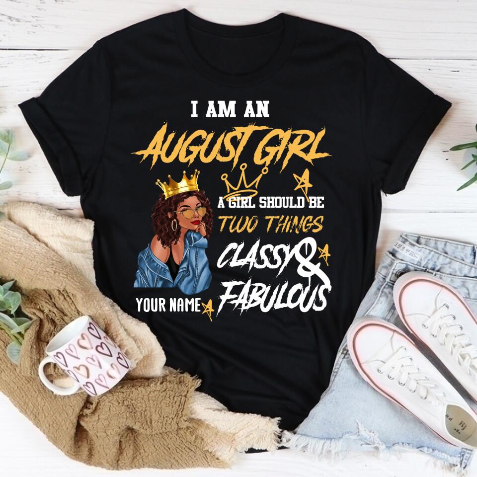 August Birthday Shirt, Custom Birthday Shirt, Queens Born In August, August Birthday Shirts For Woman, August Birthday Gifts