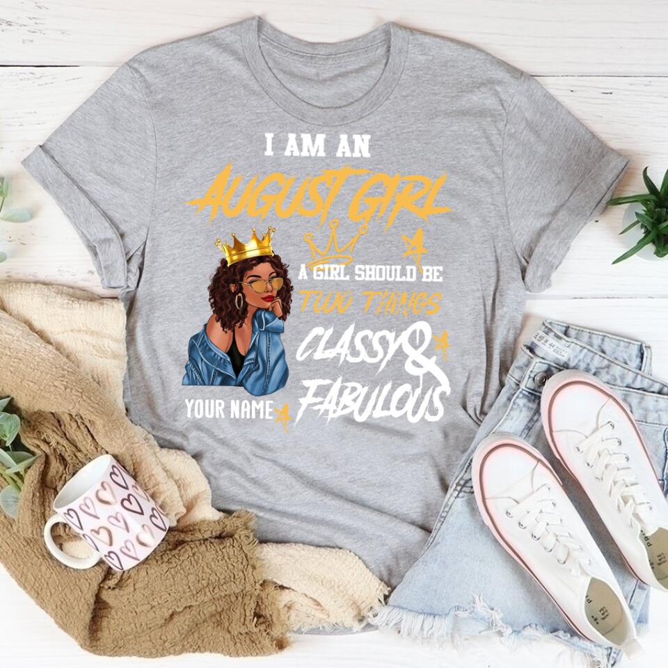 August Birthday Shirt, Custom Birthday Shirt, Queens Born In August, August Birthday Shirts For Woman, August Birthday Gifts