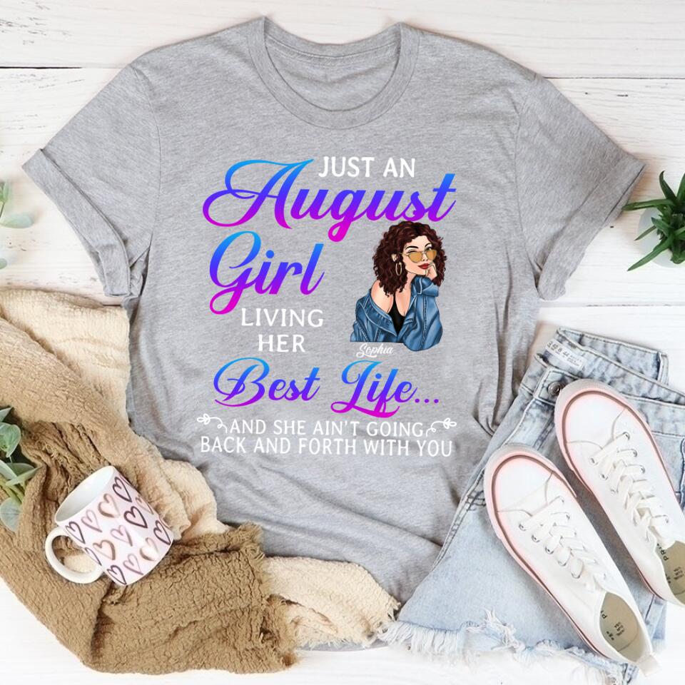 August Birthday Shirt, Custom Birthday Shirt, Queens Born In August, August Birthday Shirts For Woman, August Birthday Gifts