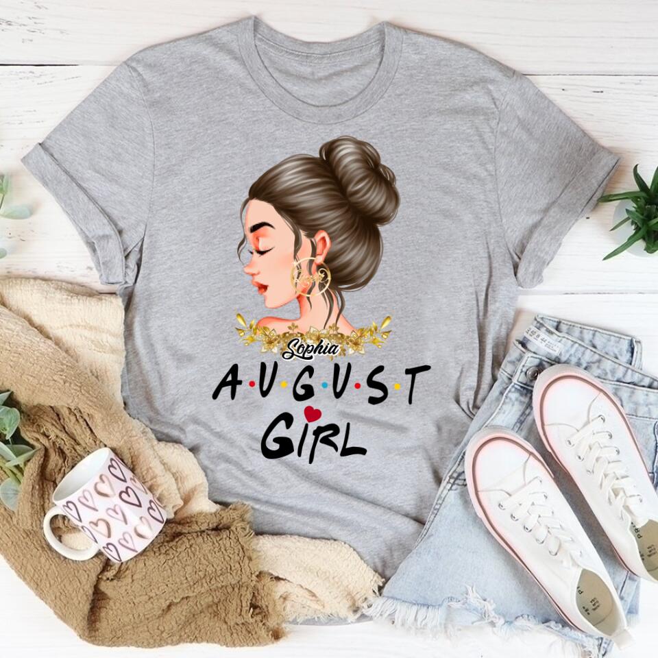 August Birthday Shirt, Custom Birthday Shirt, Queens Born In August, August Birthday Shirts For Woman, August Birthday Gifts August Girl