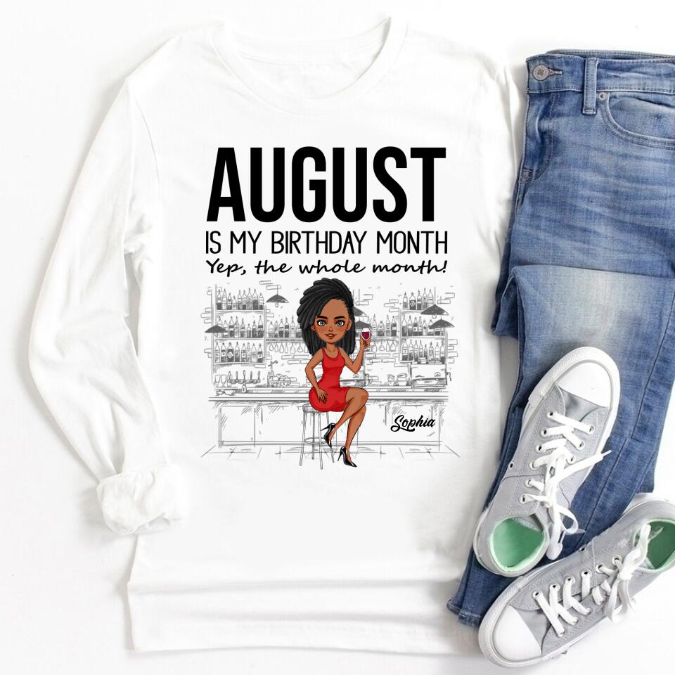 August Birthday Shirt, Custom Birthday Shirt, Queens Born In August, August Birthday Shirts For Woman, August Birthday Gifts