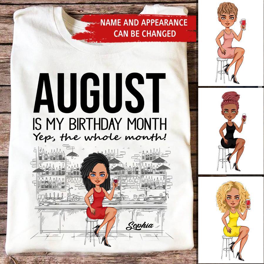 August Birthday Shirt, Custom Birthday Shirt, Queens Born In August, August Birthday Shirts For Woman, August Birthday Gifts