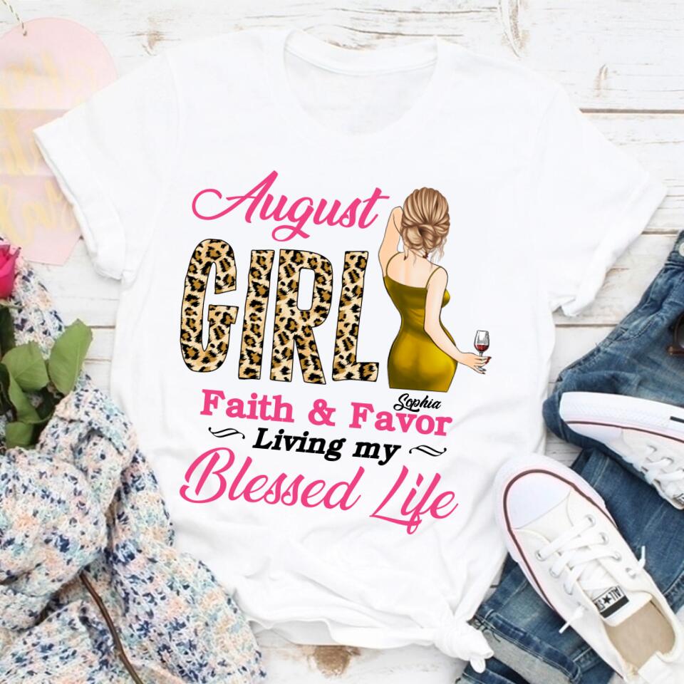 August Birthday Shirt, Custom Birthday Shirt, Queens Born In August, August Birthday Shirts For Woman, August Birthday Gifts August Girl