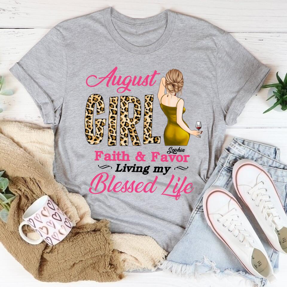 August Birthday Shirt, Custom Birthday Shirt, Queens Born In August, August Birthday Shirts For Woman, August Birthday Gifts August Girl