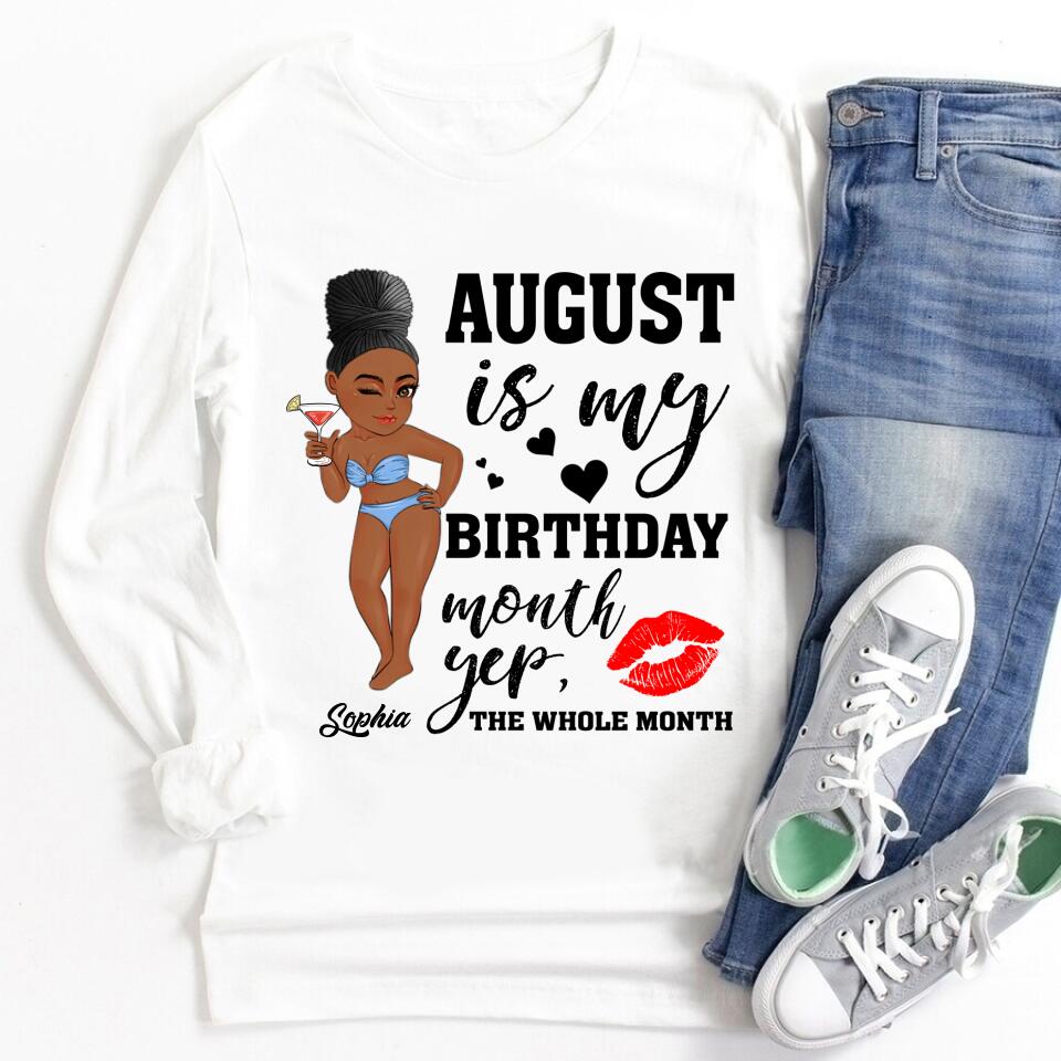 August Birthday Shirt, Custom Birthday Shirt, Queens Born In August, August Birthday Shirts For Woman, August Birthday Gifts