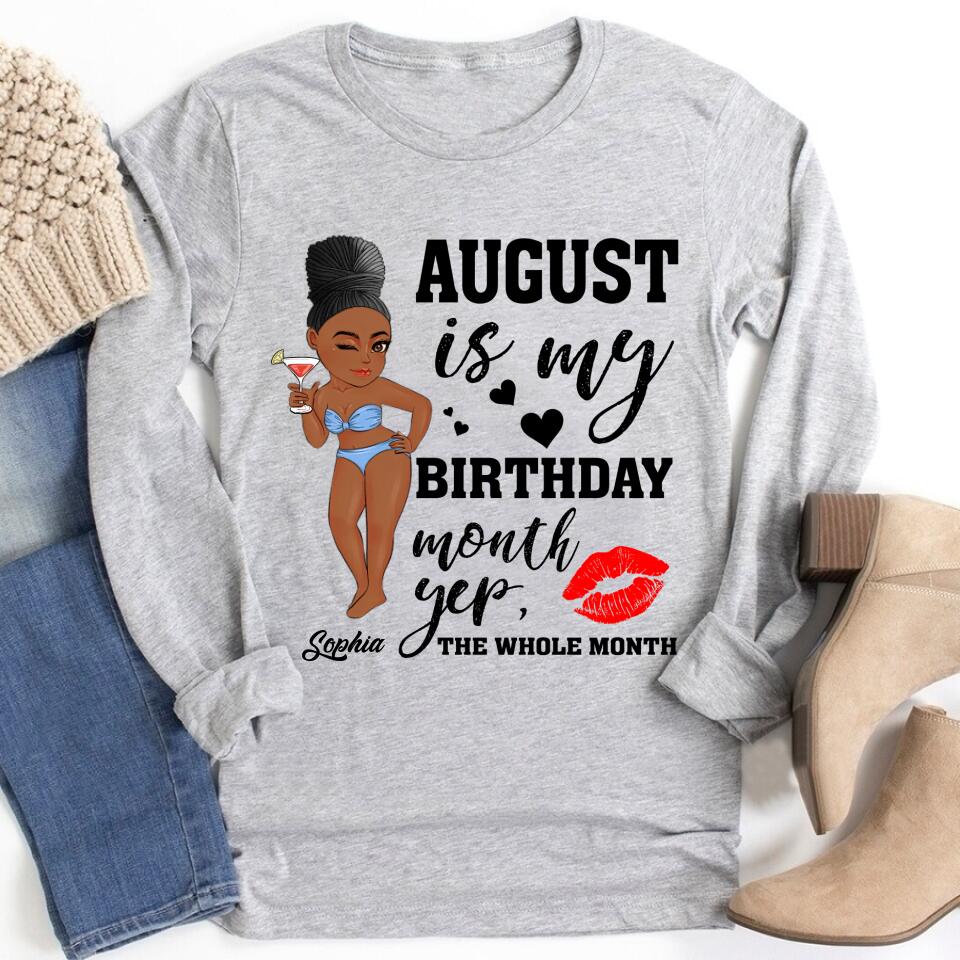 August Birthday Shirt, Custom Birthday Shirt, Queens Born In August, August Birthday Shirts For Woman, August Birthday Gifts