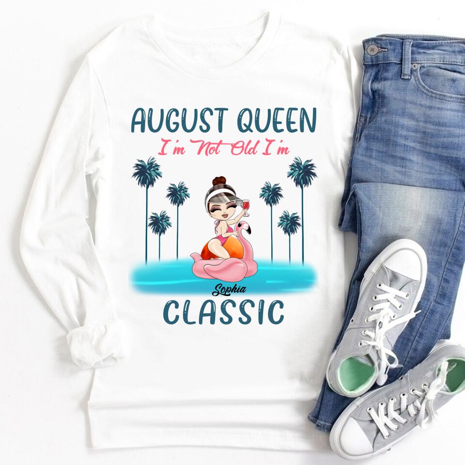 August Birthday Shirt, Custom Birthday Shirt, Queens Born In August, August Birthday Shirts For Woman, August Birthday Gifts , Beach Shirts For Women
