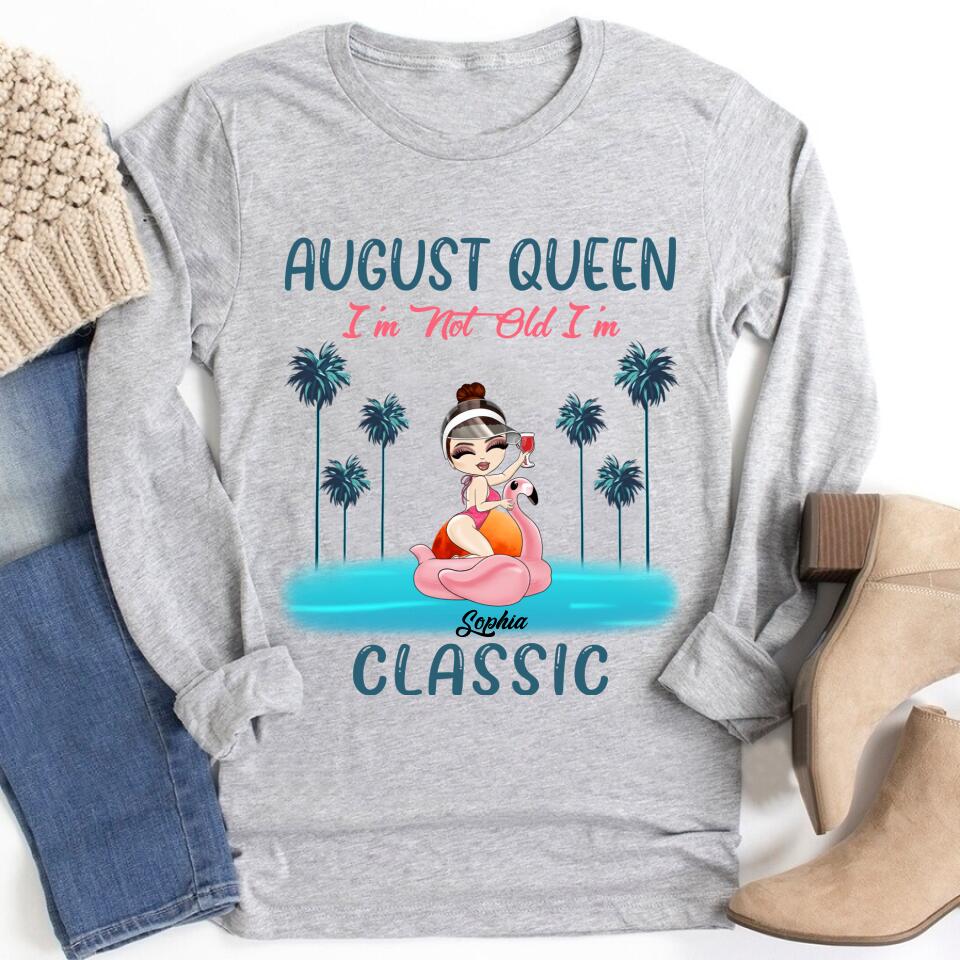 August Birthday Shirt, Custom Birthday Shirt, Queens Born In August, August Birthday Shirts For Woman, August Birthday Gifts , Beach Shirts For Women