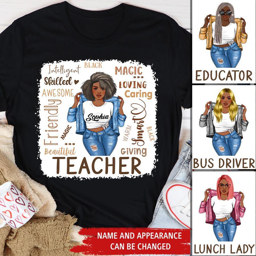 Black Teacher Shirts, Melanin Teacher Shirt, Black Teachers Dope Black Educators BHM T-Shirt, Teacher Shirt
