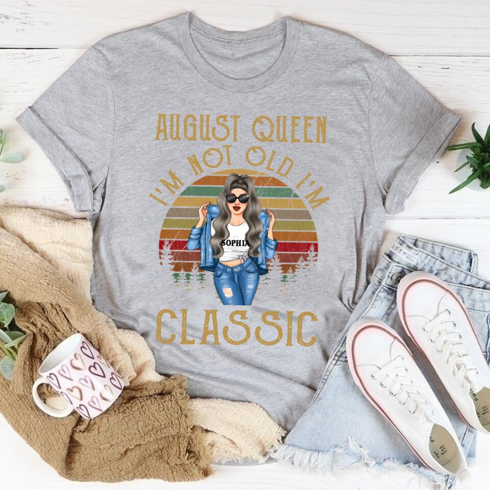 August Birthday Shirt, Custom Birthday Shirt, Queens Born In August, August Birthday Shirts For Woman, August Birthday Gifts