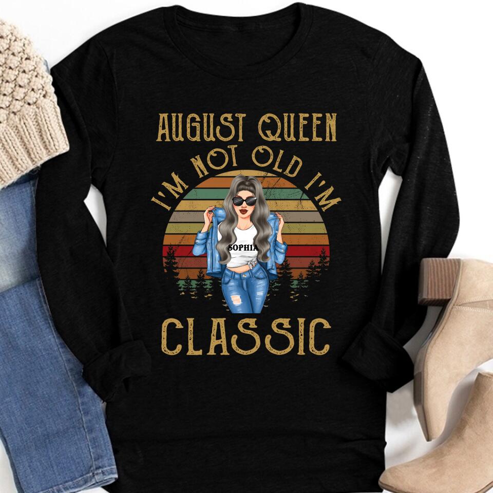 August Birthday Shirt, Custom Birthday Shirt, Queens Born In August, August Birthday Shirts For Woman, August Birthday Gifts