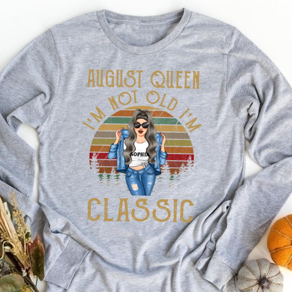 August Birthday Shirt, Custom Birthday Shirt, Queens Born In August, August Birthday Shirts For Woman, August Birthday Gifts
