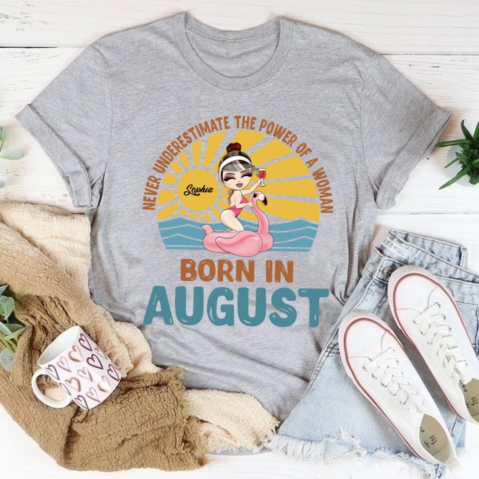 August Birthday Shirt, Custom Birthday Shirt, Queens Born In August, August Birthday Shirts For Woman, August Birthday Gifts, Beach Shirts For Women