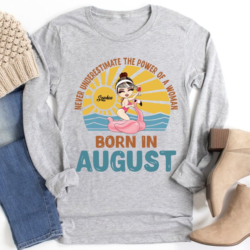 August Birthday Shirt, Custom Birthday Shirt, Queens Born In August, August Birthday Shirts For Woman, August Birthday Gifts, Beach Shirts For Women