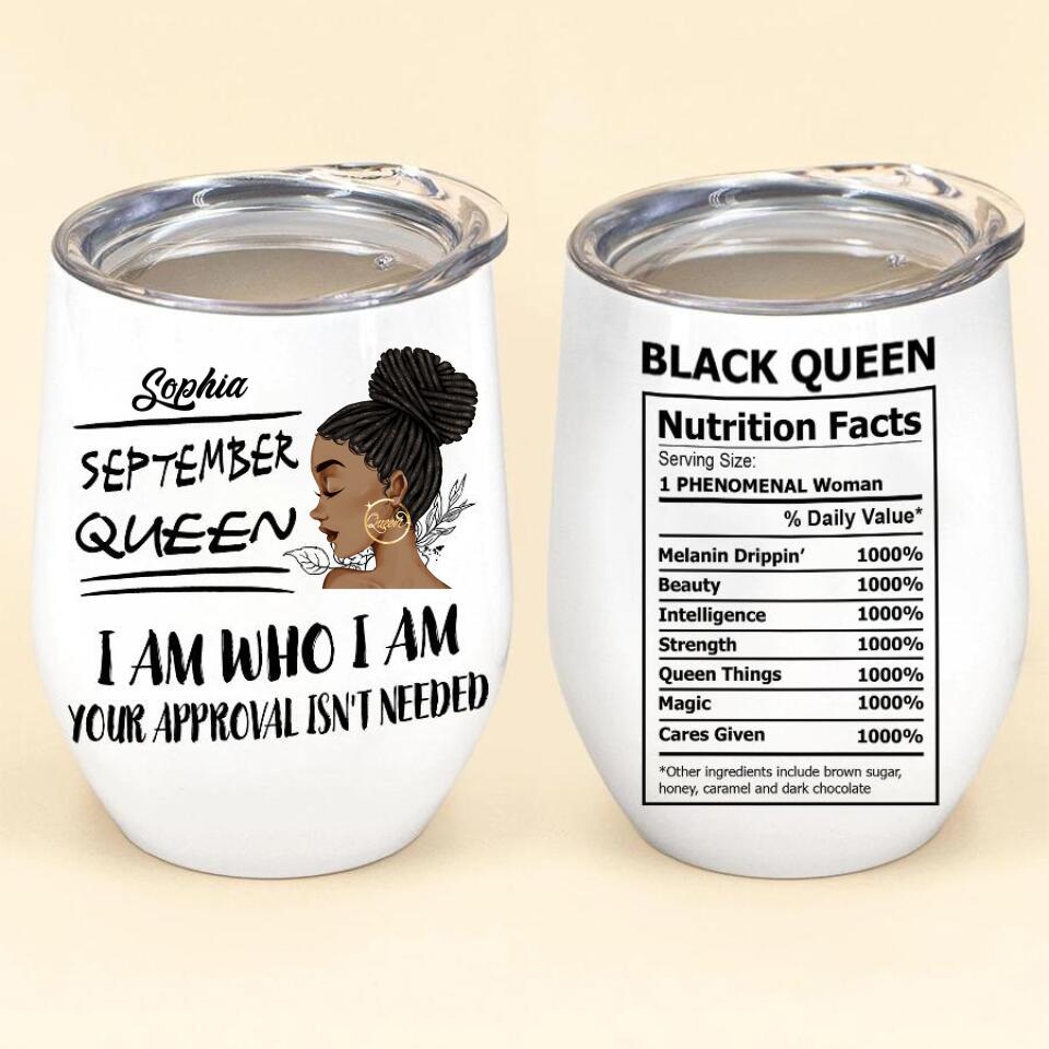Personalized Wine Tumbler - Birthday Gift For September Queen, September birthday gifts, September birthday gift idea for her