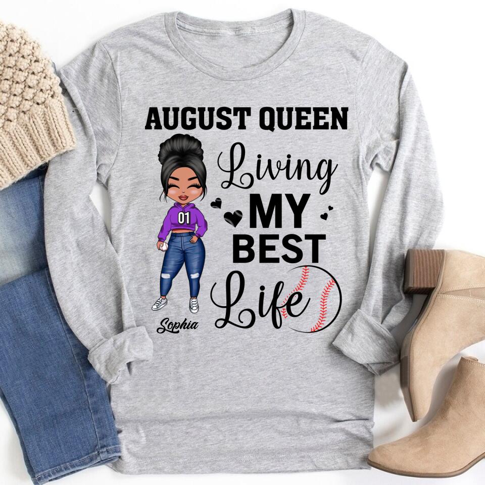 August Birthday Shirt, Custom Birthday Shirt, Queens are Born In August, August Birthday Shirts For Woman, August Birthday Gifts