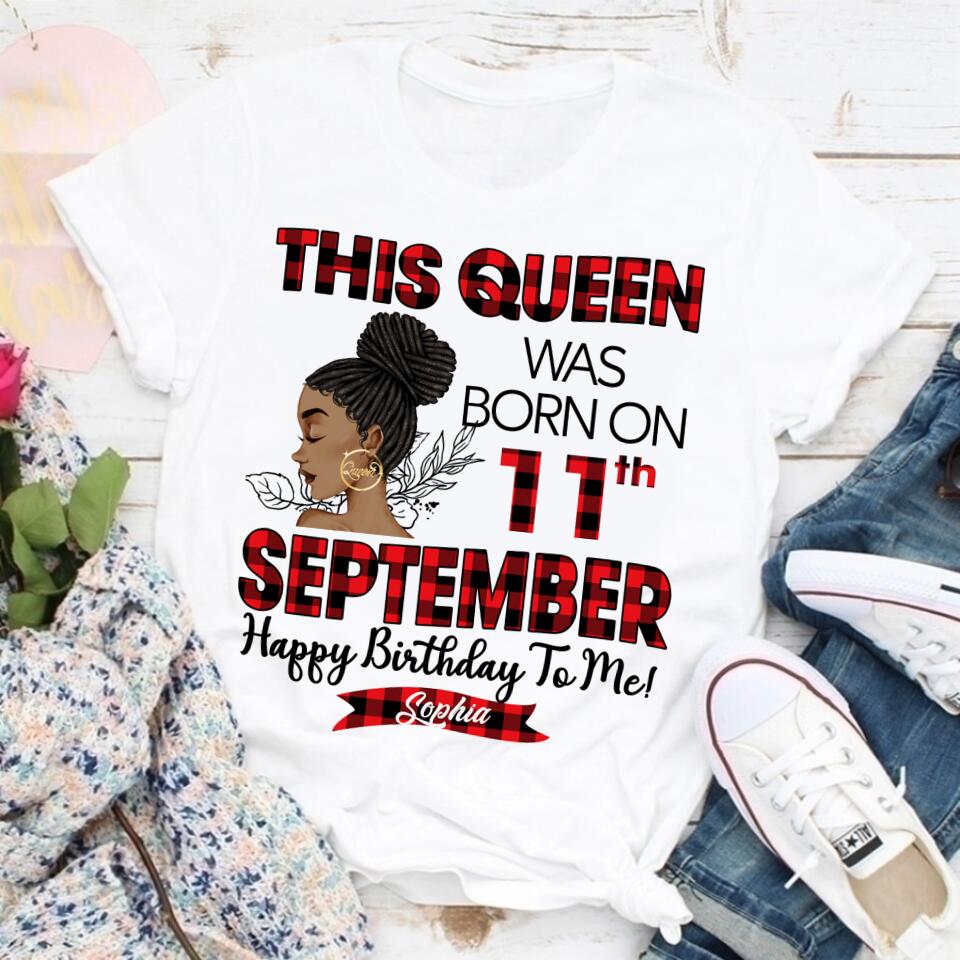 September Birthday Shirt, Custom Birthday Shirt, Queens are Born In September, September Birthday Shirts For Woman, September Birthday Gifts