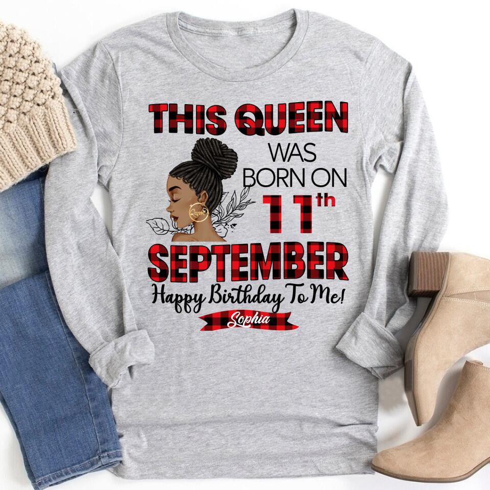 September Birthday Shirt, Custom Birthday Shirt, Queens are Born In September, September Birthday Shirts For Woman, September Birthday Gifts
