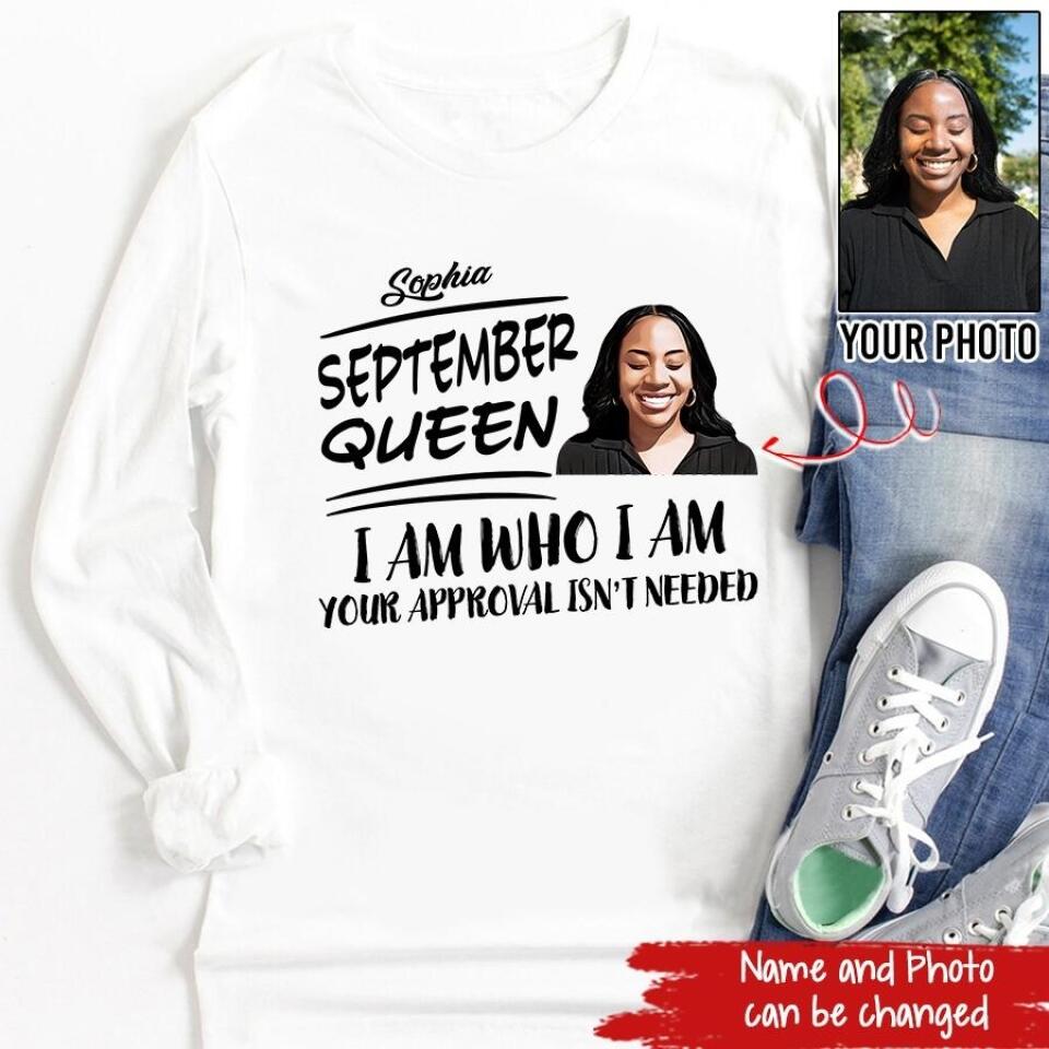 September Birthday Shirt, Custom Birthday Shirt, Queens are Born In September, September Birthday Shirts For Woman, September Birthday Gifts