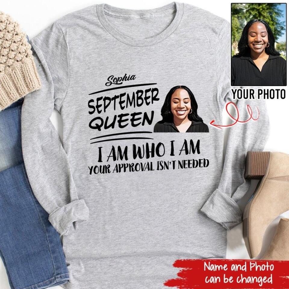 September Birthday Shirt, Custom Birthday Shirt, Queens are Born In September, September Birthday Shirts For Woman, September Birthday Gifts