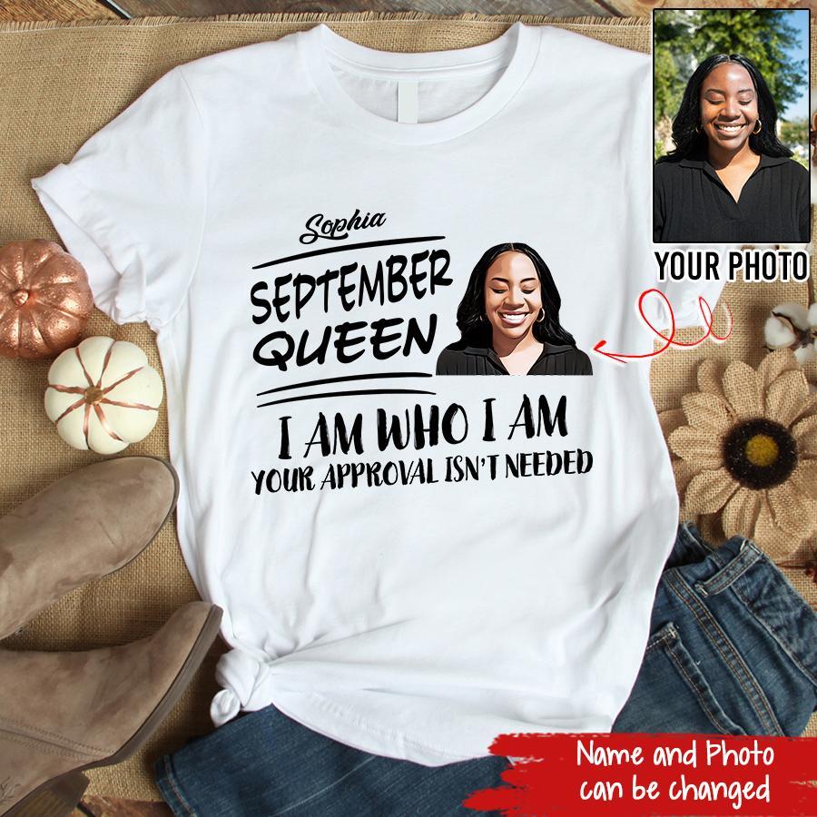 September Birthday Shirt, Custom Birthday Shirt, Queens are Born In September, September Birthday Shirts For Woman, September Birthday Gifts