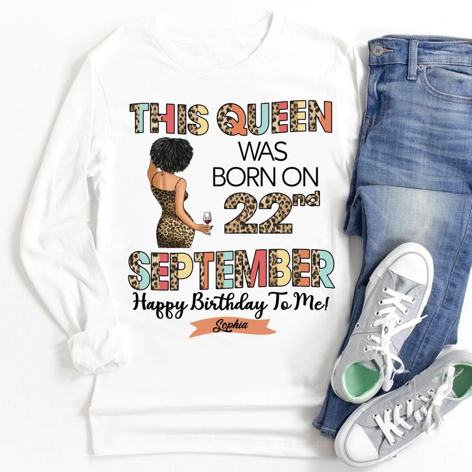 September Birthday Shirt, Custom Birthday Shirt, Queens are Born In September, September Birthday Shirts For Woman, September Birthday Gifts