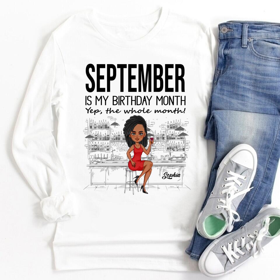 September Birthday Shirt, Custom Birthday Shirt, Queens are Born In September, September Birthday Shirts For Woman, September Birthday Gifts